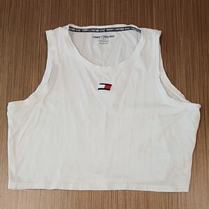 TOMMY HILFIGER SPORT Cropped Muscle Tee Shirt SZ XL